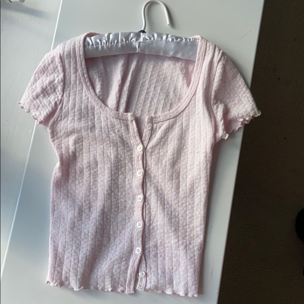 Brandy Melville Zelly Ruffle top